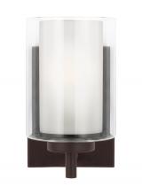 Generation Lighting 4137301EN3-710 - Elmwood Park traditional 1-light LED indoor dimmable bath vanity wall sconce in bronze finish with s