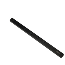 American Lighting ATOM-120V-36-BK - ATOM 36INCH POWER STRIP, BLACK FINISH, 4 20A TR RECEPTACLES, 2 USB, 1 RESET SWITCH