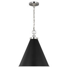 Visual Comfort & Co. Studio Collection CP1271MBKPN - Wellfleet Medium Cone Pendant