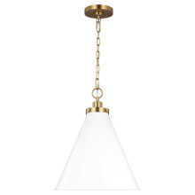 Visual Comfort & Co. Studio Collection CP1271MWTBBS - Wellfleet Medium Cone Pendant