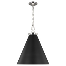 Visual Comfort & Co. Studio Collection CP1281MBKPN - Wellfleet Large Cone Pendant